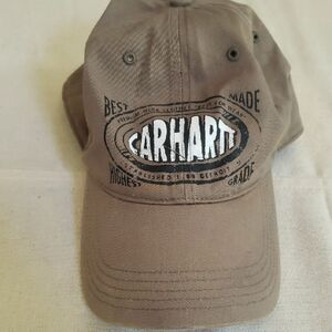 Carhartt Hat Cotton Twill Khaki Tan Logoed Embroidered Baseball Cap 2011